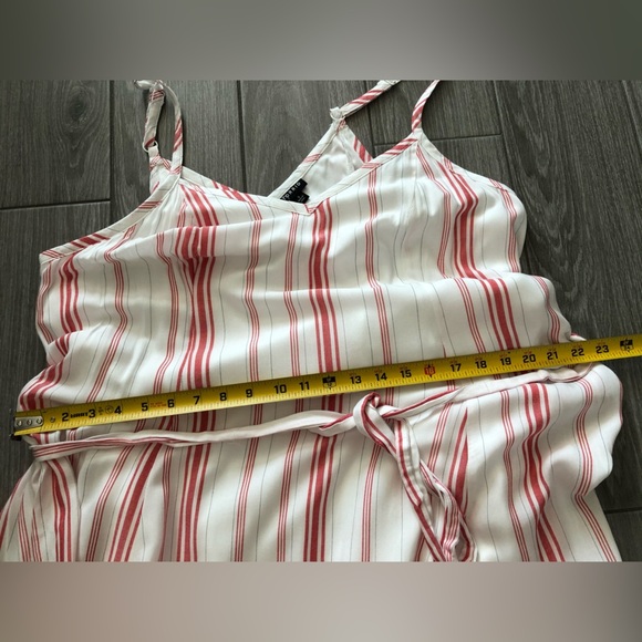 Torrid|White & red nautical striped tiered ruffle maxi dress, sleeveless•••1X - Picture 9 of 12